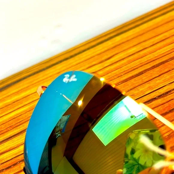 COPY - Ray-Ban Aviator Blue Mirror: NEW- Tags - Picture 4 of 8